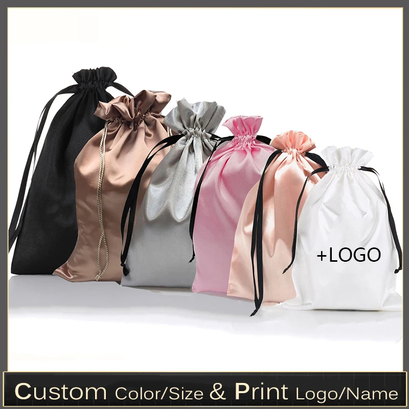Home Office Number - 10 PEÇAS Sacos Personalizados de Cetim