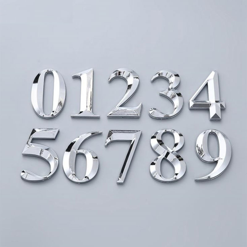 Home Office Number - Auto-adesivo número 3D adesivos, sala placa