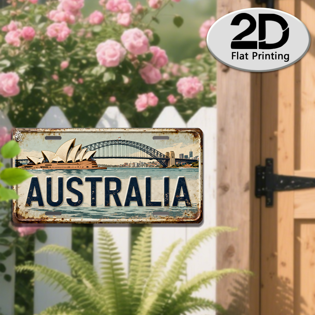 Home Office Australia - Placa de Sinalização de Licença AL