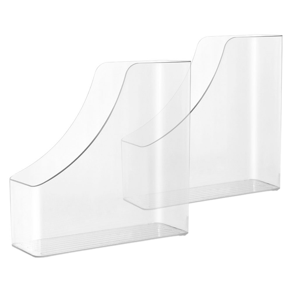 Home Office With Library - Caixas de arquivo transparentes, organizador de