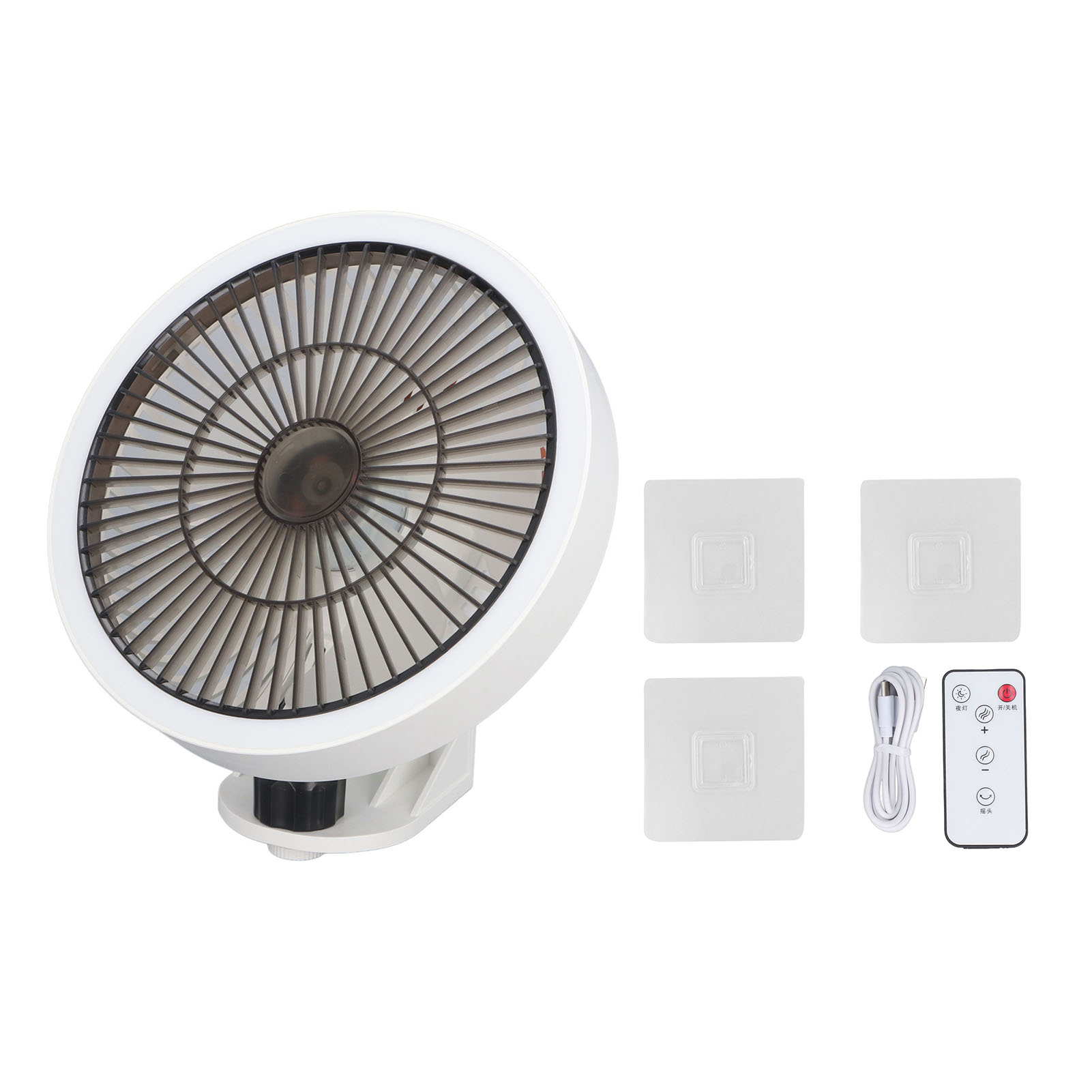 Home Office Noturno - Ventilador de parede pequeno com controle