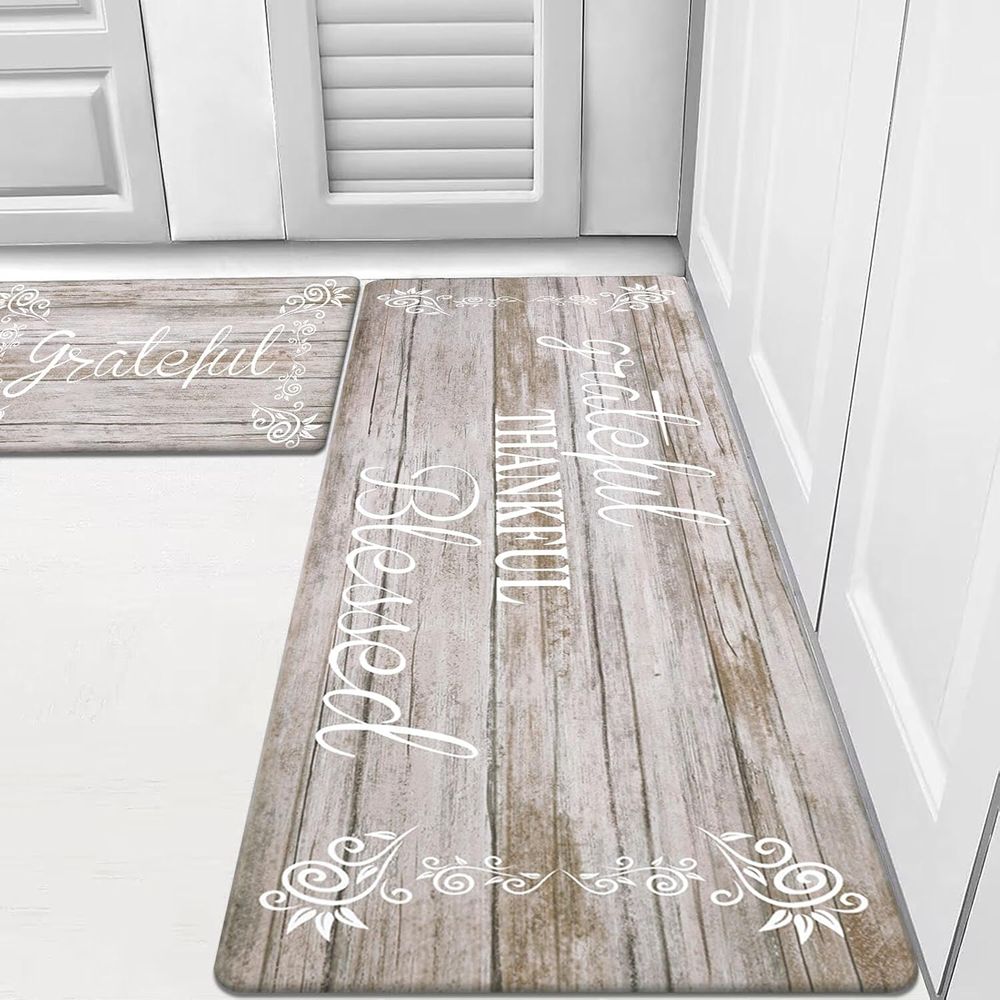 Anti Fatigue Mat - Conjunto de 2 Tapetes Antifadiga para