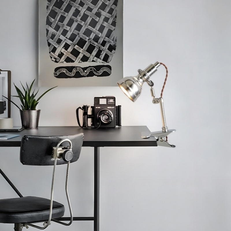 Home Office Uk - Estilo moderno industrial clip-on alumínio luz