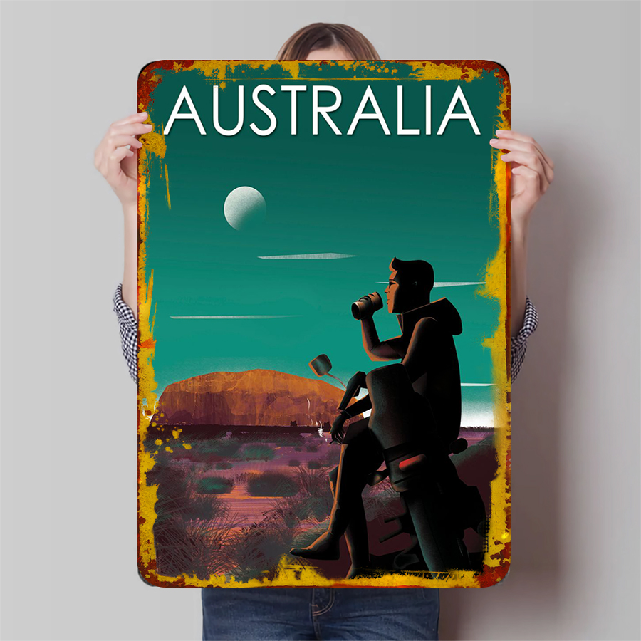 Home Office Australia - Austrália paisagem rústica arte de parede