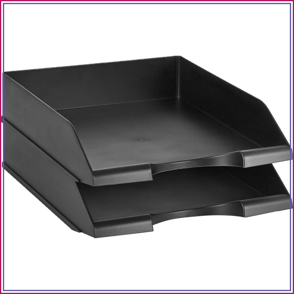 Letter Tray Desk - Organizador de Mesa Empilhável, Pacote com