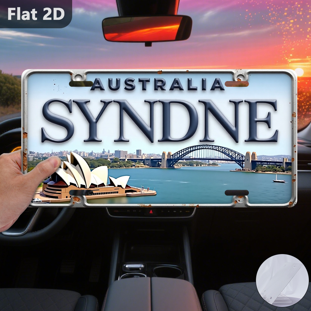 Placa de Metal Vintage Durável - Home Office Australia avaliação e preço