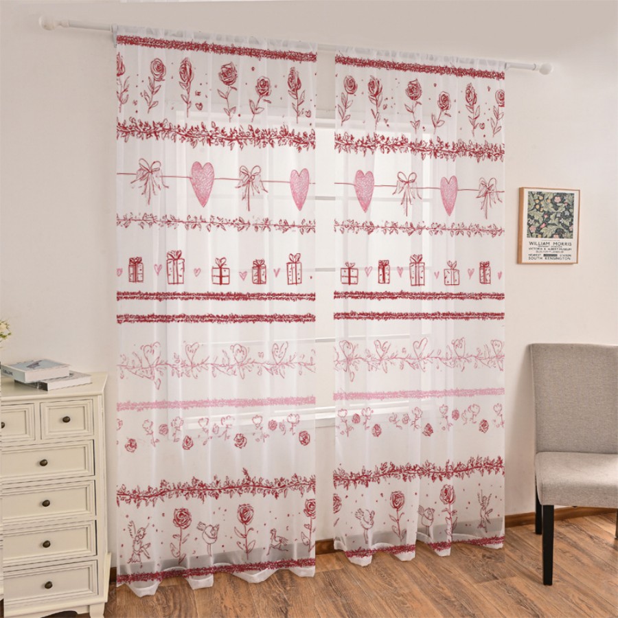 2PCS Cortinas Transparentes co - Home Office Box avaliação e preço