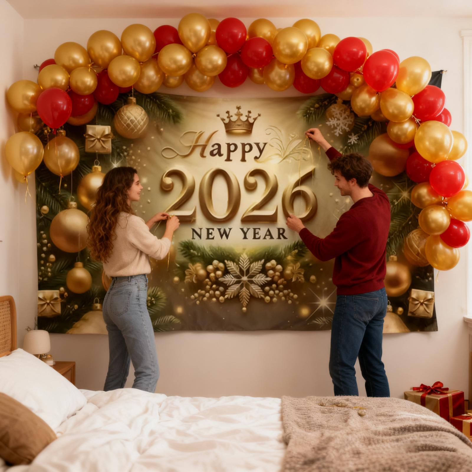 Feliz ano novo banner 7x5 pés  - Home Office Backdrop avaliação e preço
