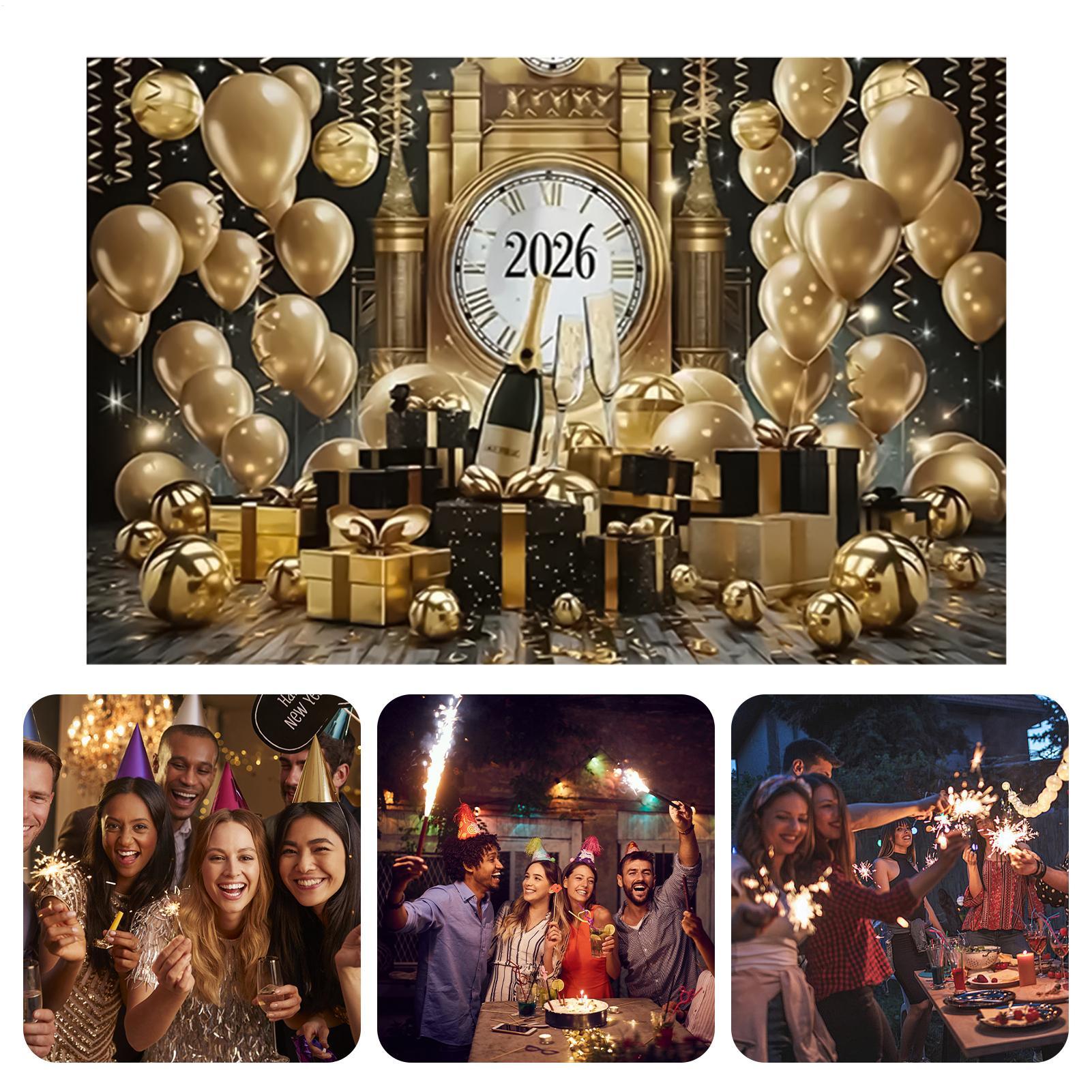 Feliz ano novo banner 7x5 pés  - Home Office Backdrop avaliação e preço