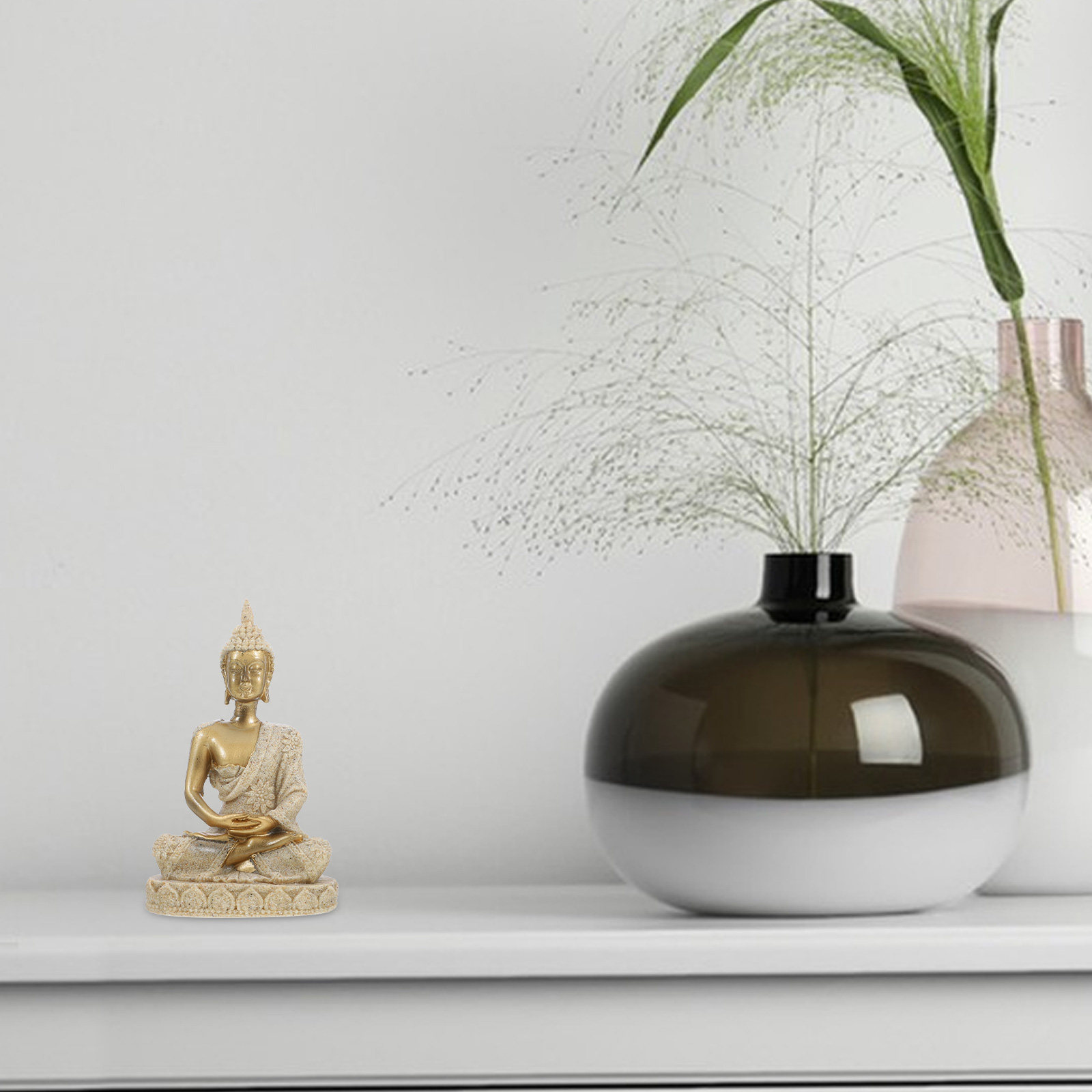 Estátua de Buda em Resina Retr - Office Table Home avaliação e preço