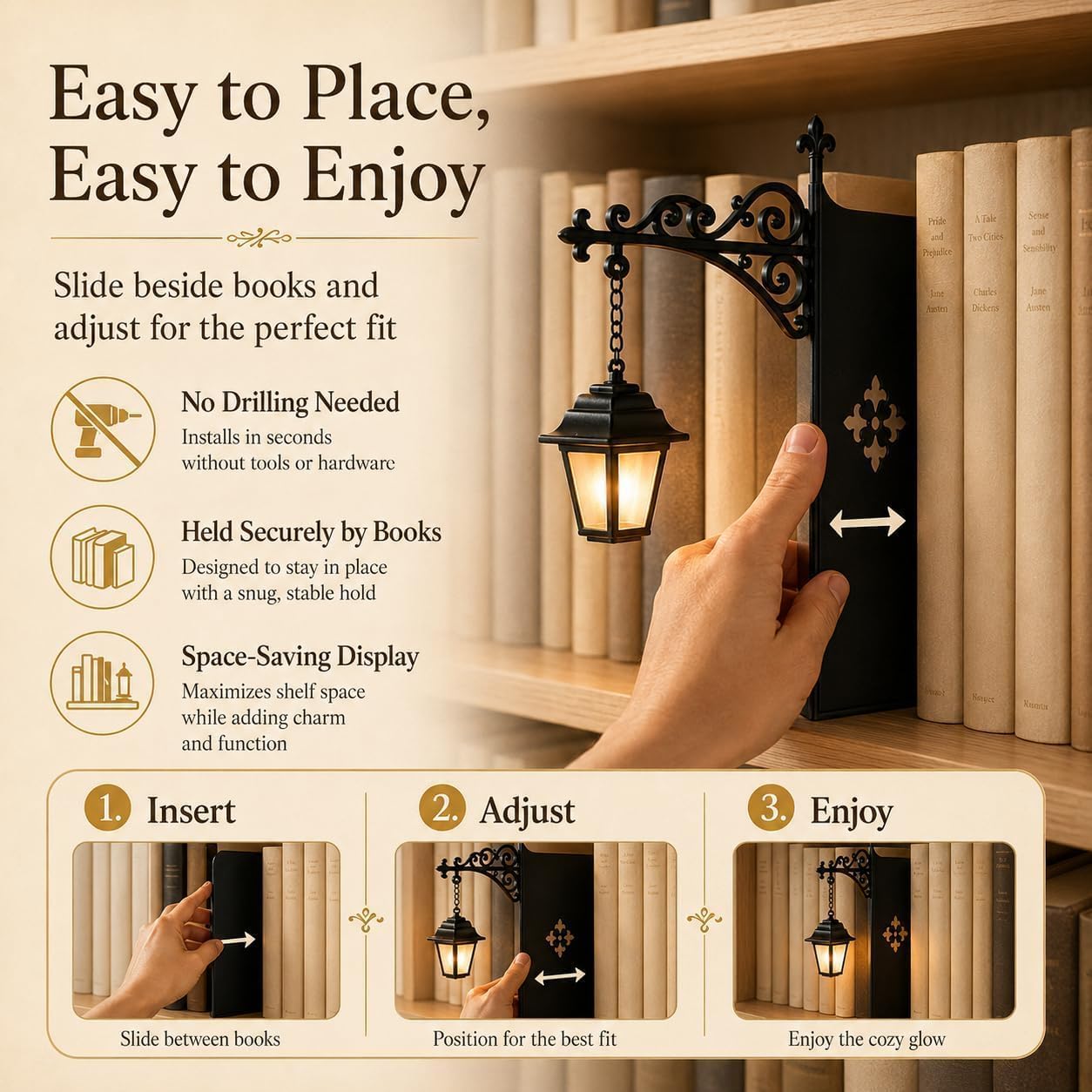 Mini Lanterna Vintage para Est - Home Office With Library avaliação e preço