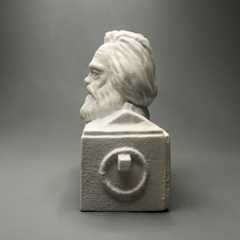 Escultura de busto de gesso de - Home Office With Library avaliação e preço