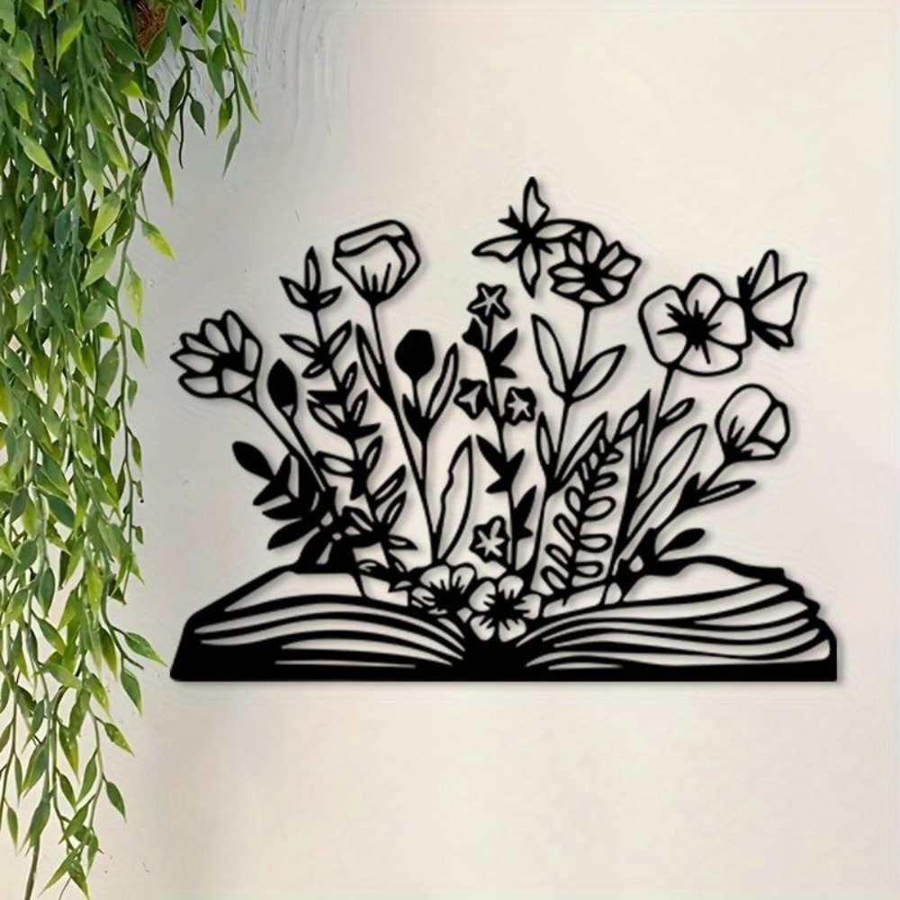Arte de Parede Metálica HL com - Home Office With Library avaliação e preço