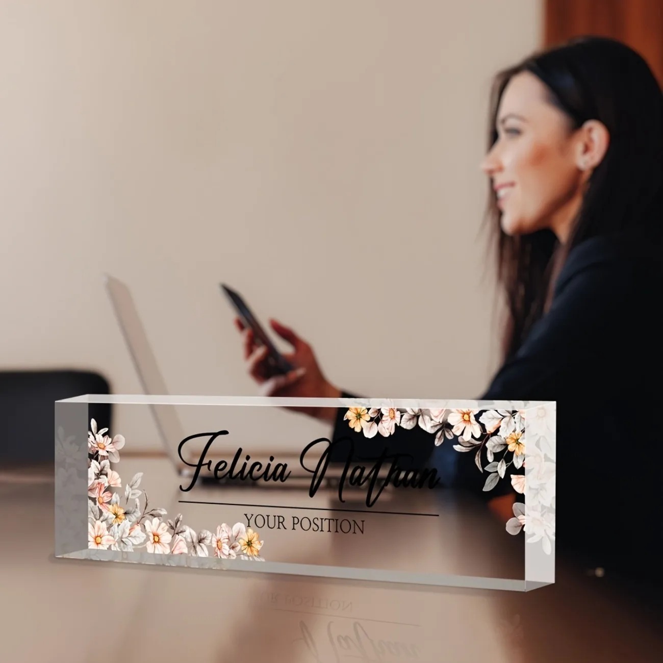 [2D Plano] Placa de Nome Perso - Office Table Home avaliação e preço