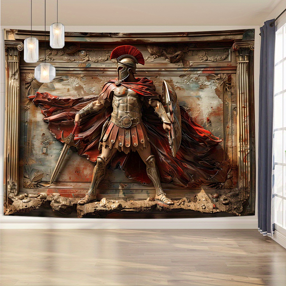 Tapeçaria de guerreiro esparta - Home Office Backdrop avaliação e preço