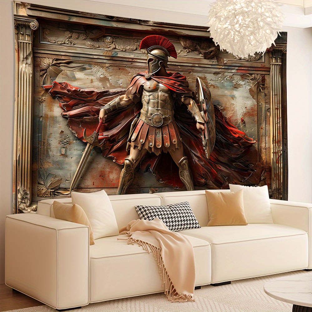 Tapeçaria de guerreiro esparta - Home Office Backdrop avaliação e preço