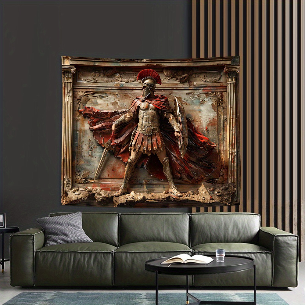 Tapeçaria de guerreiro esparta - Home Office Backdrop avaliação e preço