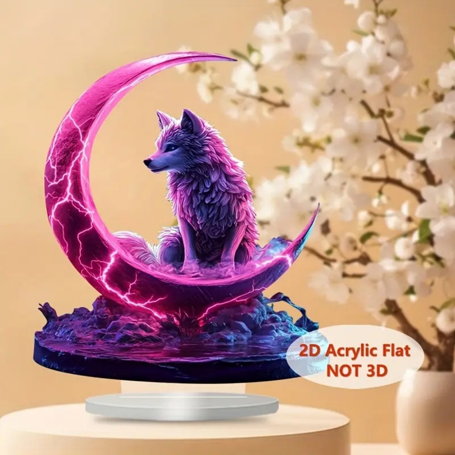 Estátua de lobo chama, estatue - Office Table Home avaliação e preço