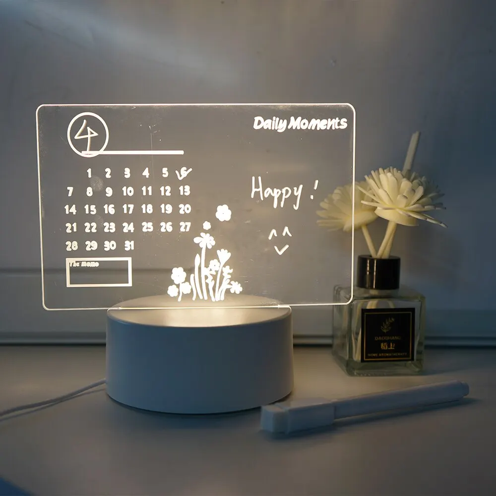 Diy bloco de notas led pranche - Letter Tray Desk avaliação e preço