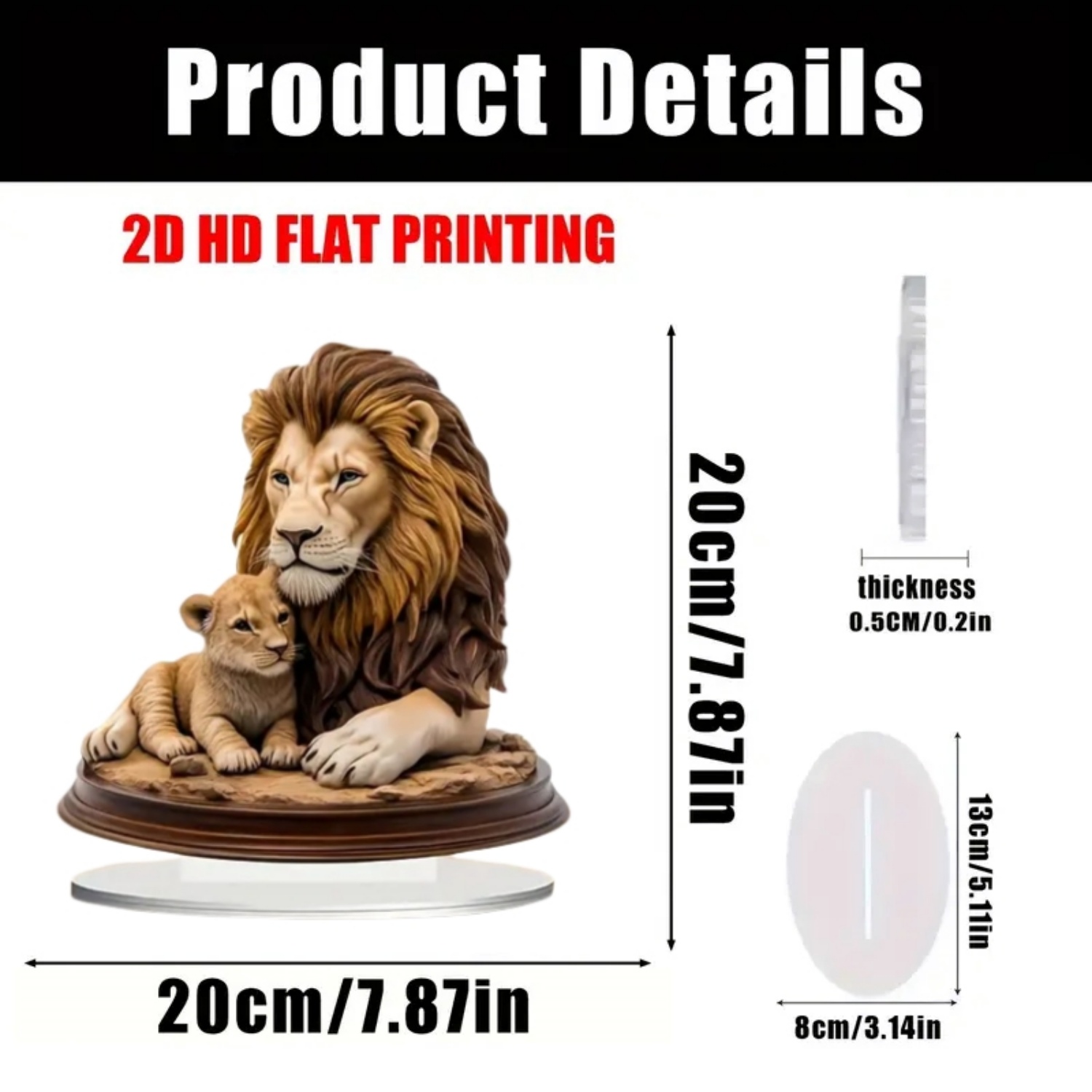 Estátua de leão masculino, est - Office Table Home avaliação e preço