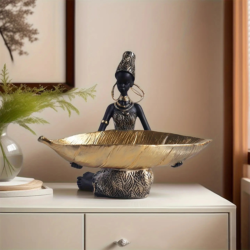 Escultura de Menina Africana S - Home Office Architecture avaliação e preço