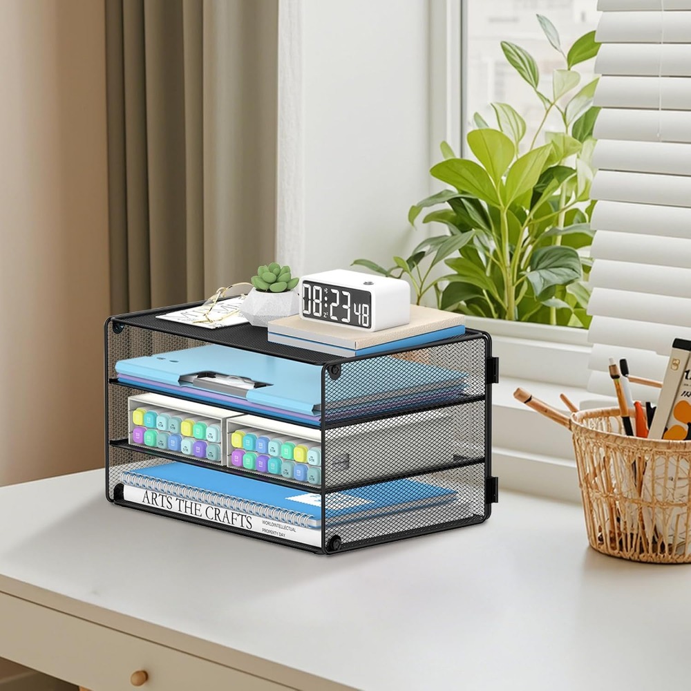Organizador de Mesa em Malha d - Letter Tray Desk avaliação e preço