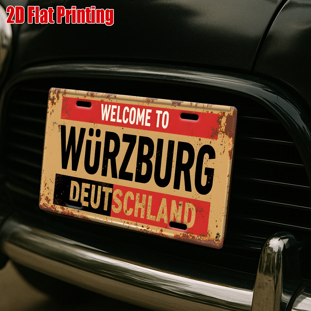 Placa Decorativa de Metal Vint - Home Office Deutschland avaliação e preço
