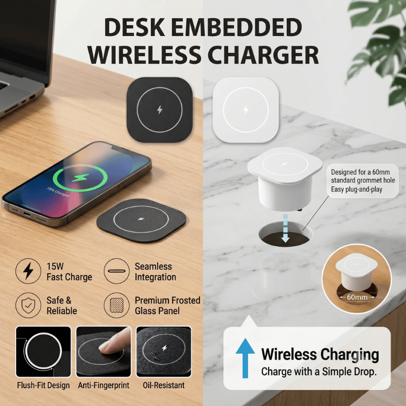 Carregador Sem Fio Embutido de - Home Office Uk avaliação e preço
