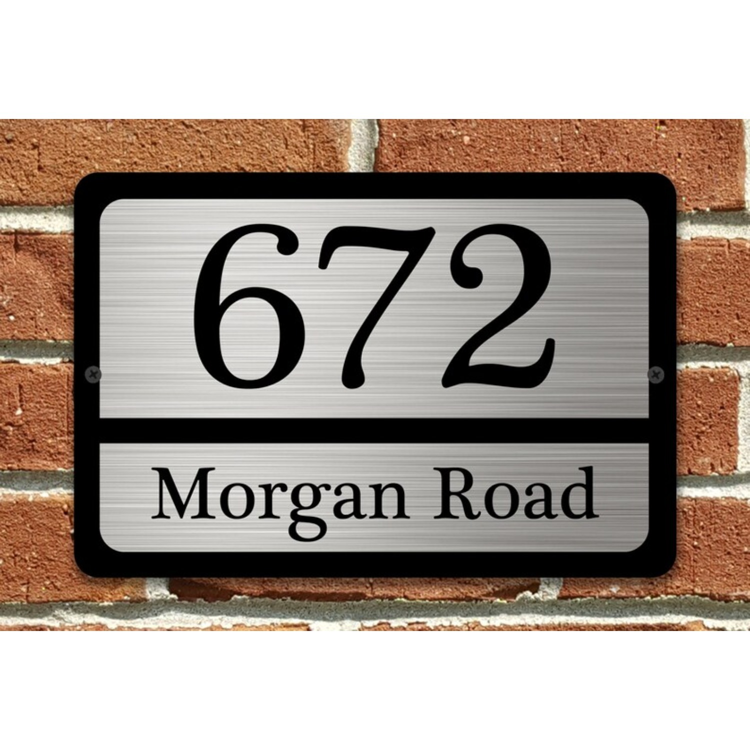 Placa de Endereço Personalizad - Home Office Number avaliação e preço
