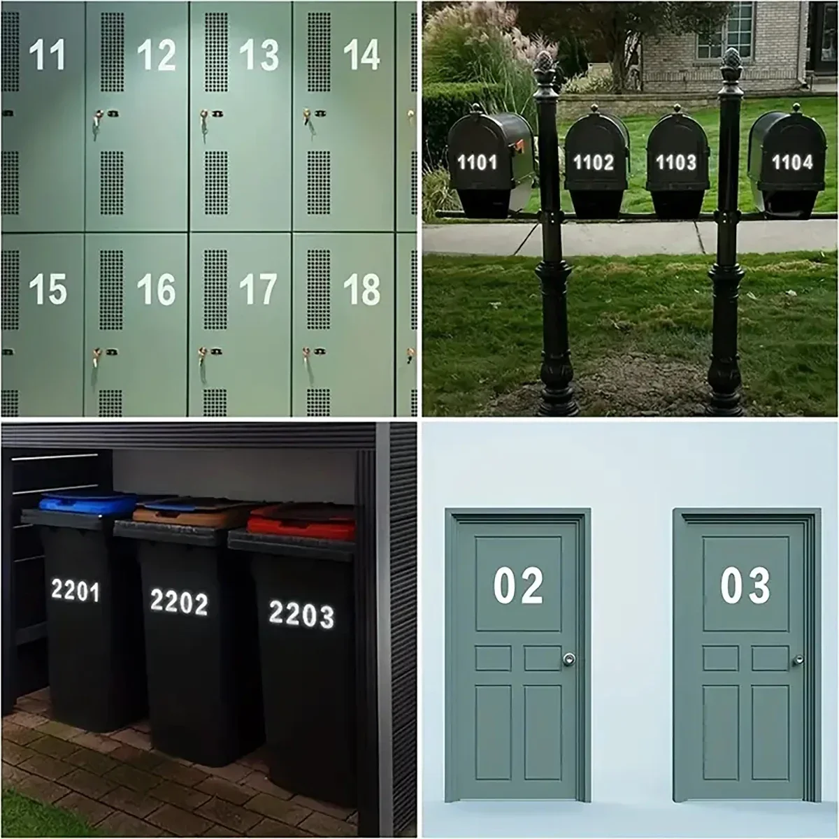 Adesivos digitais reflexivos,  - Home Office Number avaliação e preço