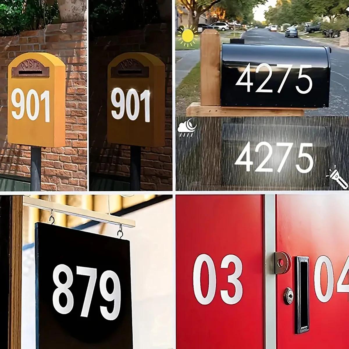 Adesivos digitais reflexivos,  - Home Office Number avaliação e preço