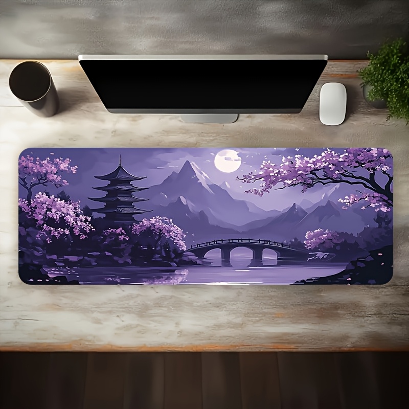 Mouse Pad Gamer Flor de Cereje - Home Office Noturno avaliação e preço