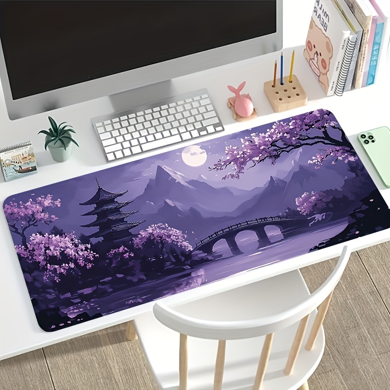 Mouse Pad Gamer Flor de Cereje - Home Office Noturno avaliação e preço