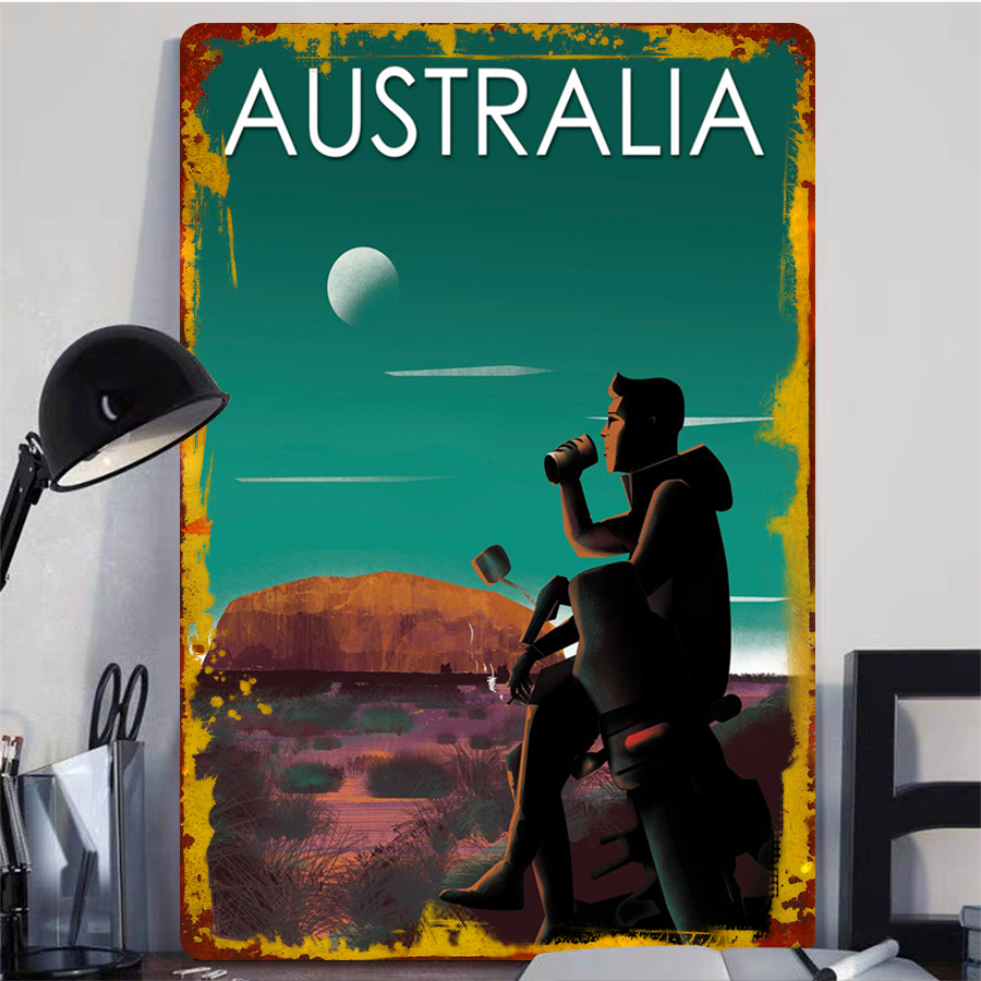 Austrália paisagem rústica art - Home Office Australia avaliação e preço