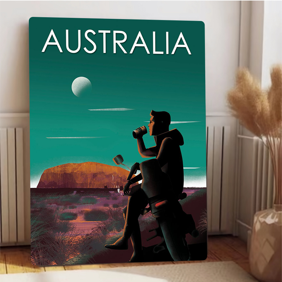 Austrália paisagem rústica art - Home Office Australia avaliação e preço