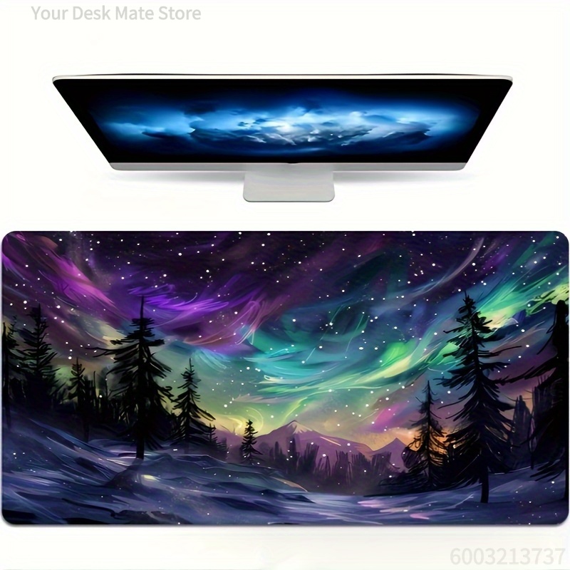 Tapete de Mesa XXL Aurora Bore - Home Office Noturno avaliação e preço