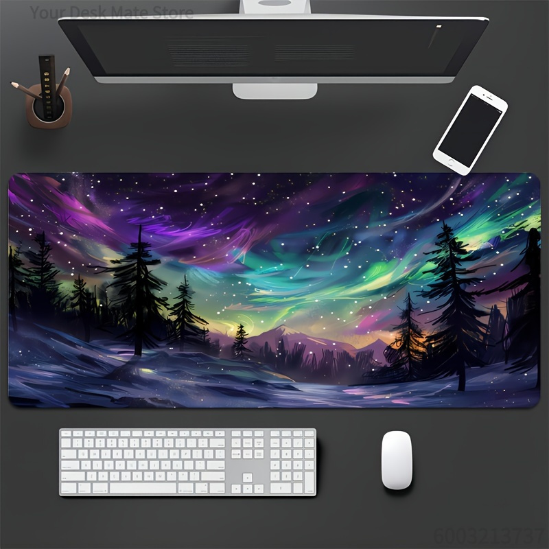 Tapete de Mesa XXL Aurora Bore - Home Office Noturno avaliação e preço